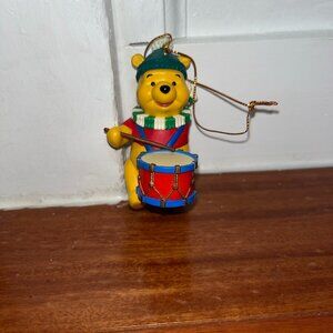Share Winnie the Pooh Playing his Drum Disney Christmas Ornament Grolier Collect